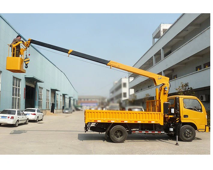 China High Quality Truck Telescopic Cranes With Bucket Manufacturers